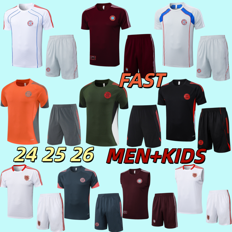 25 26 Bayern football tracksuit 2025 2026 KANE football shirt training set tracksuit kit chandal men kids