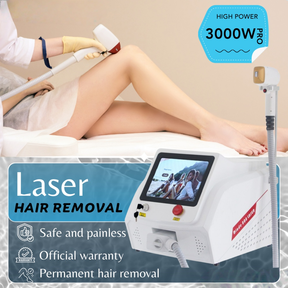 New Professional 808nm Diode Laser Hair Removal Machine 3 wavelength High Power 755 808 1064nm Ice Platinum Device