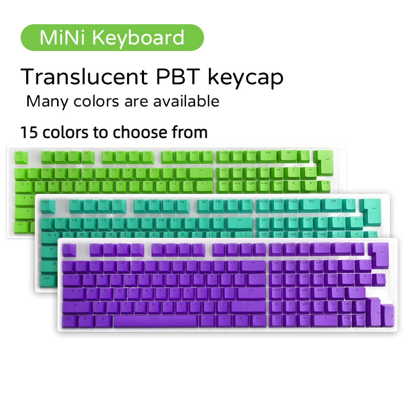 New PBT Diy Key Caps Gaming Transparent MX Keycaps For Mini Mechanical Keyboard ISO Layout 61-64-68-71-72-82-84-87 Keys Gamer