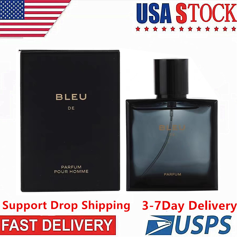Brand 100ml Bleu De Perfume natural spray good smell long time Lasting Man Cologne Spray fast ship