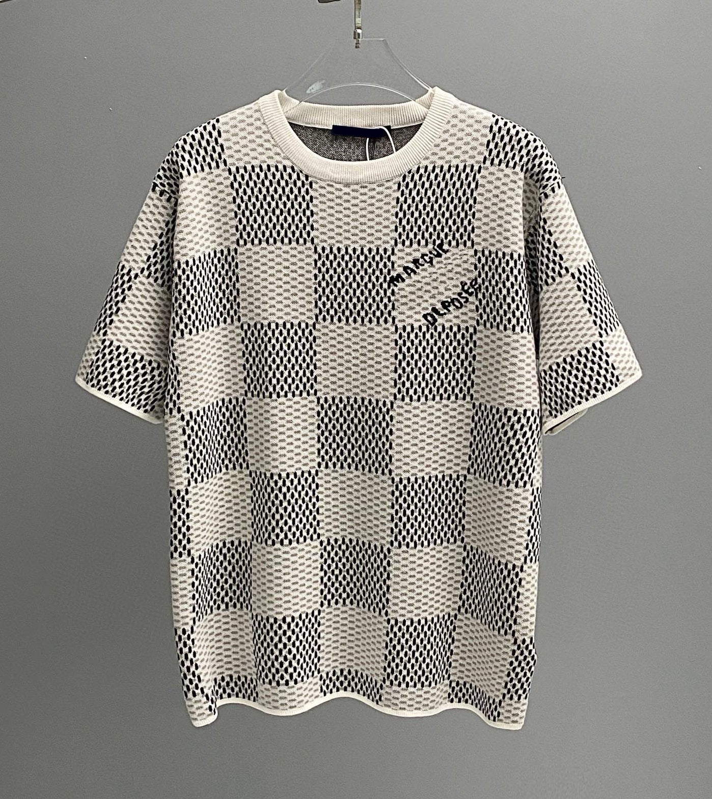 Men&#039;s Plus Tees & Polos letter knitted sweater in autumn - winter knitting machine e Custom detail crew neck cotton g0l0l