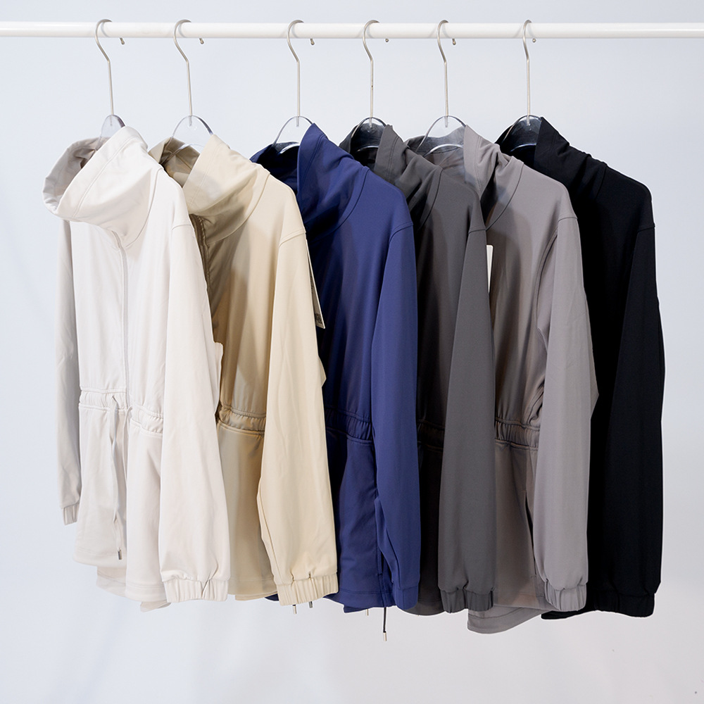 Womens Girdling High Waist Jackets Trench Coat Turn-down collar Fitness Wear Yoga Jacket Sportswear Outfit Running Train Exercise Long Sleeve Waterp