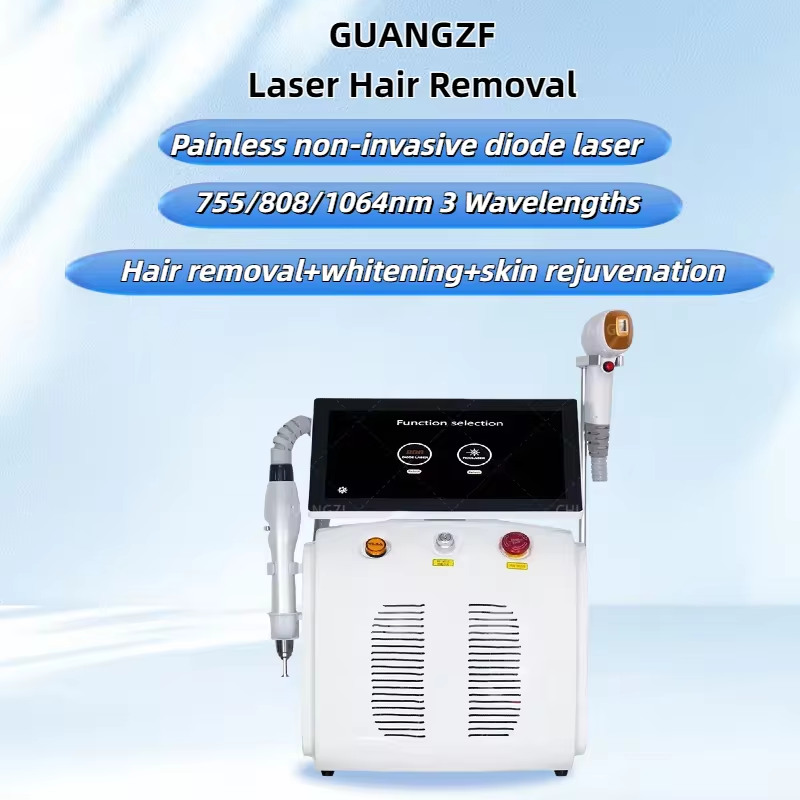 808 Diode Laser Hair Removal Device And Picosecond 2in1 Ice Titanium Laser Body Hair Removal Machine Tattoo Removal Machine