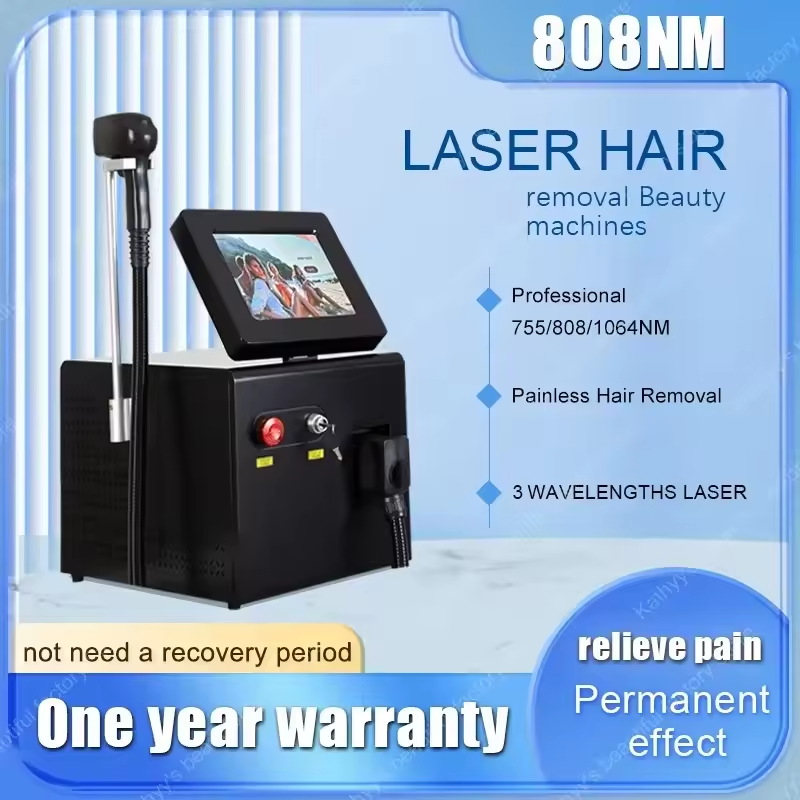 Professional Grade 808NM Diode Laser Hair Removal Machine Painless Permanent Treatment For Full Body At Home