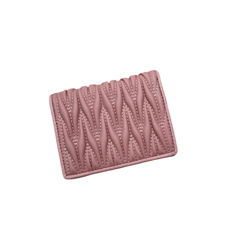 Genuine leather Woman wallet purse card holder cash coins original box luxury fashion famous girls ladies sheepskin pleated good quality