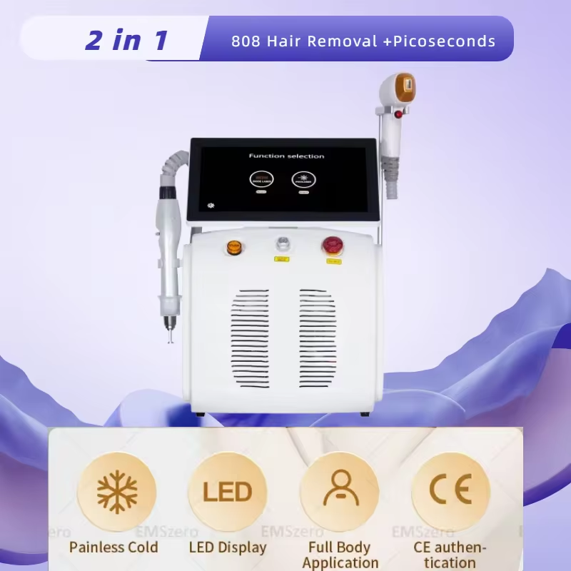 Professional 3500W Diode Laser Freezing Point Painless Hair Removal Picosecond Laser Tattoo Removal 2 In 1 Machine