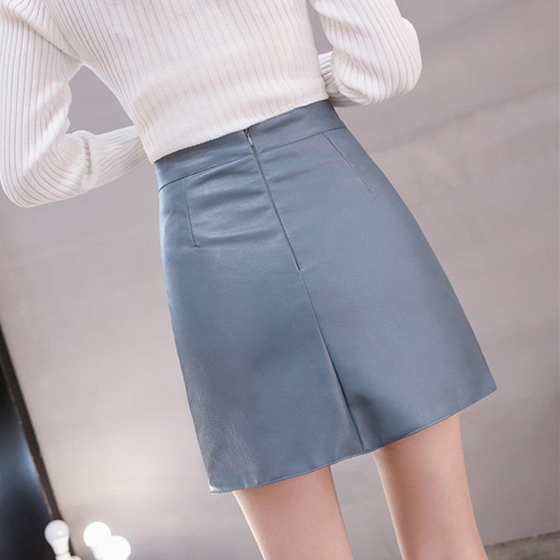 Blackday Leather Skirt Mini Pencil Black Women High Waist Skirts Clothing 2019 Winter Fall Harajuku Shortvintage Fashion Pu Streetwear