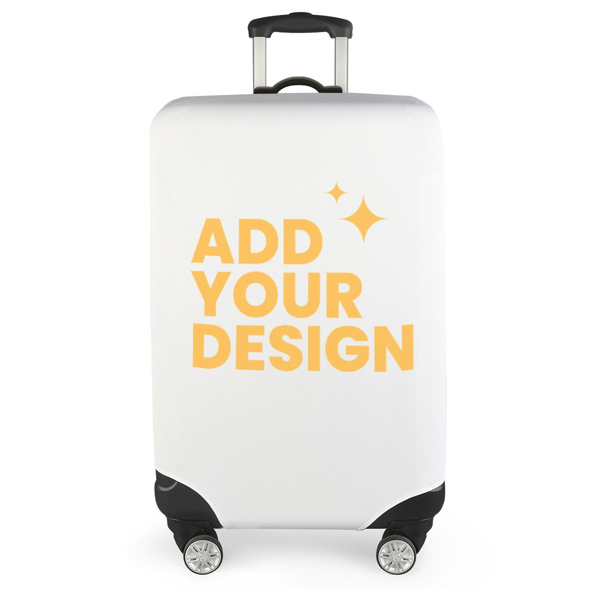 DHgatepod Allover Print Luggage Cover with Belt | Universal Suitcase Protector | Scratch Resistant Travel Case Covers