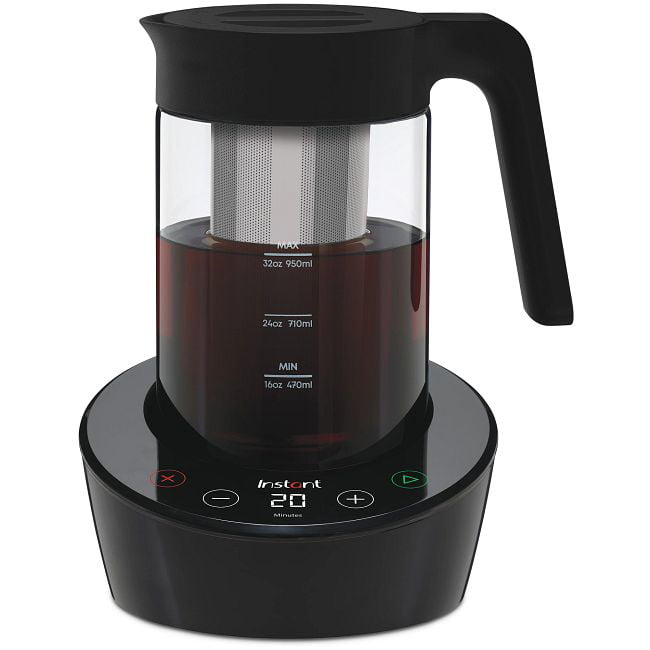 Instant Cold Brew Electric Coffee Maker for Coffee and Tea 32 oz Dishwasher Safe Glass Pitcher