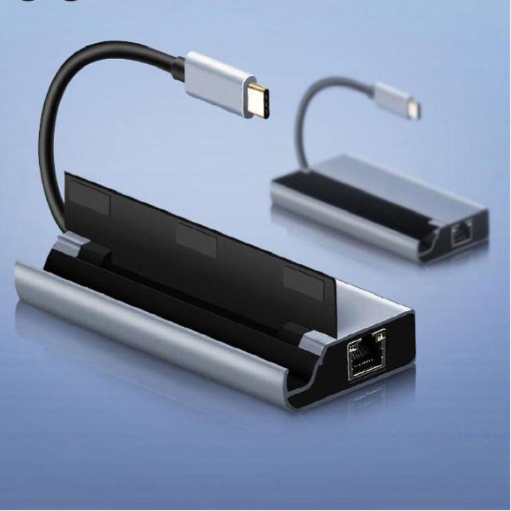 USB Type-C 7 In 1 Hub To 4K HDMI-Compatible Rj45 TF-SD Card Reader PD Fast Charge For MacBook Pro-Air Docking Station