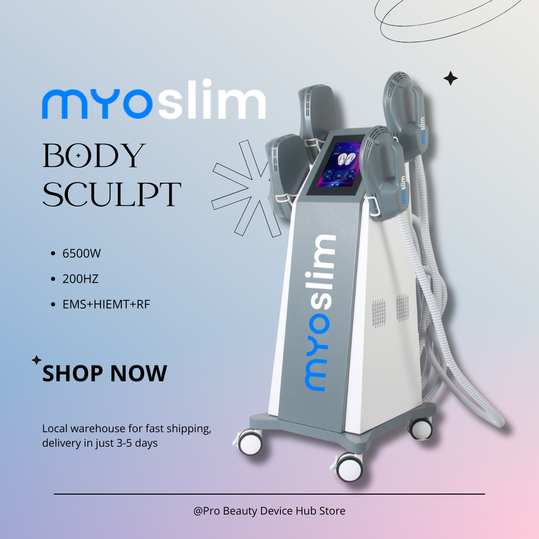 Myoslim EMS RF 6500W Body Contouring Machine Electrical Muscle Stimulation Device for Fat Burning and Muscle Toning