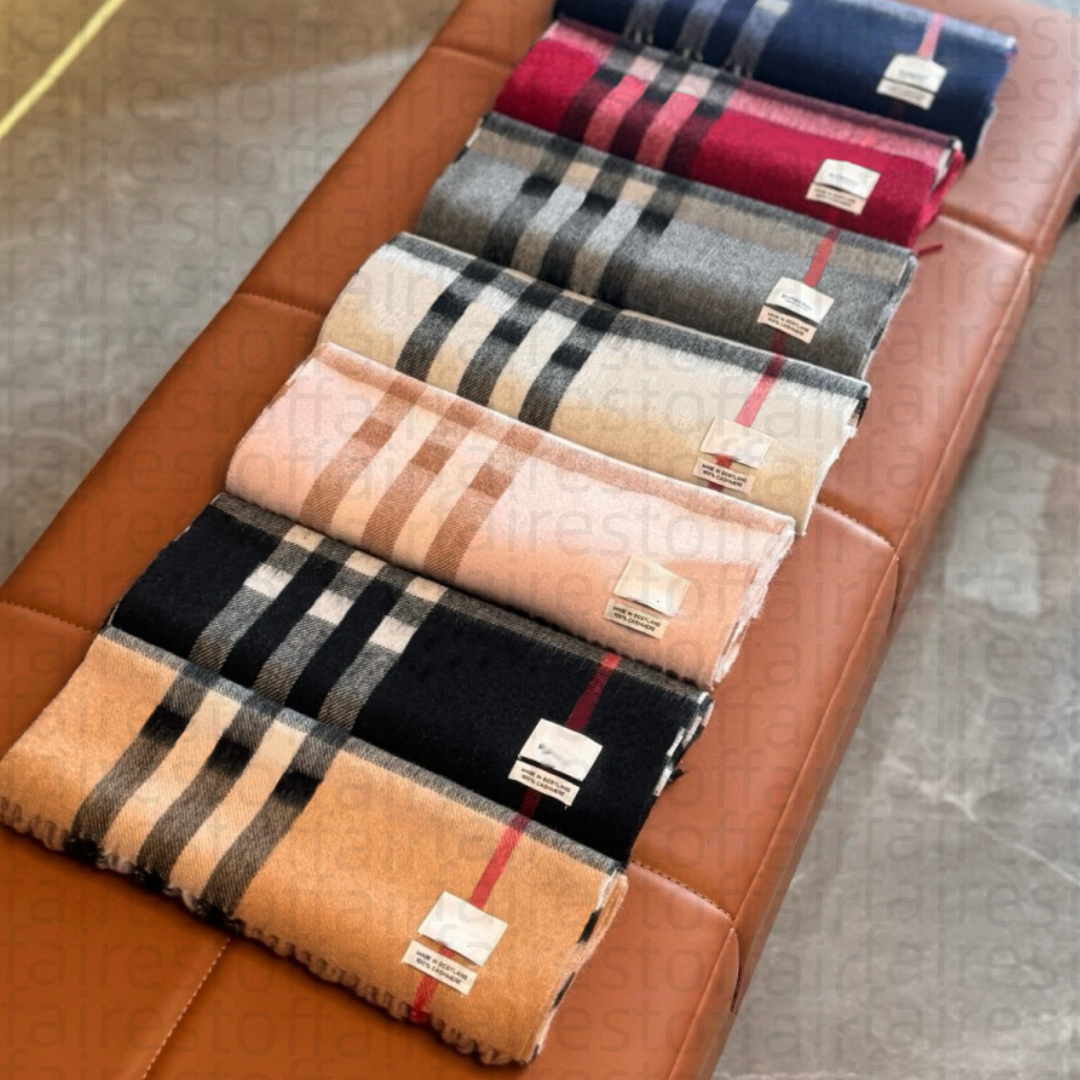 Scarf Designer Scarf for women PLAID letters scarf designer for women Luxury scarf big Shawls brand Scarves Winter 100% Cashmere big Wraps for women