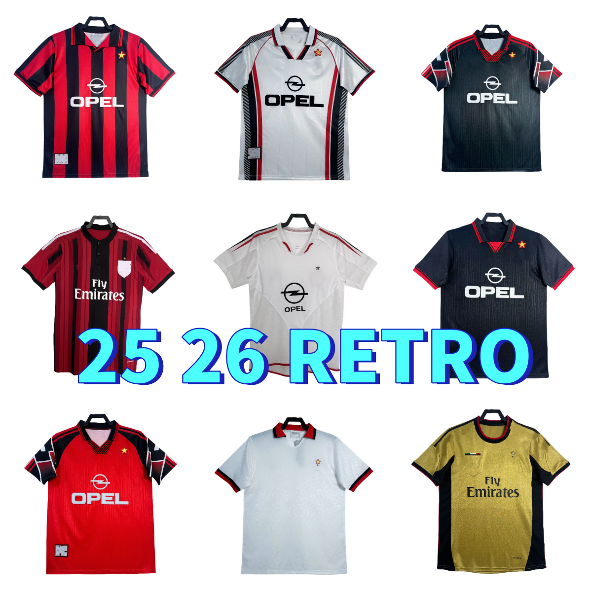 97 98 Ac Retro shirts SOCCER JERSEYS 04 05 Gullit 13 14 15 Maldini Van Basten football KAKA Inzaghi 06 07 PIRLO SHEVCHENKO BAGGIO JERSEY