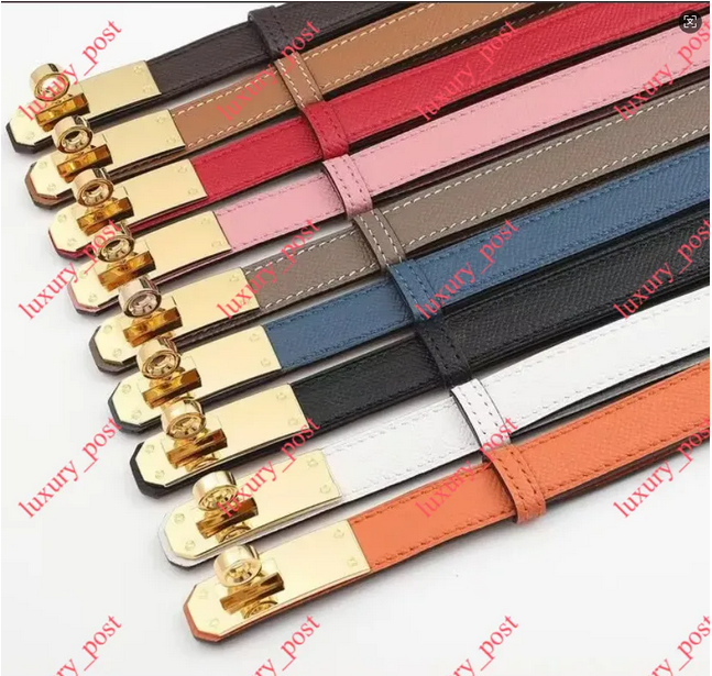 Belt for women designer Buckle Simple Hundred With Dress Suit Pants Coat Accessories Women Slim gurtel leather Classic Gold Buckle Cowhide fashion c