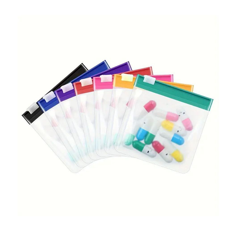 Spot EVA jewelry, jewelry protein powder packaging bag, portable sealed pocket, colorful pill storage zipper bag