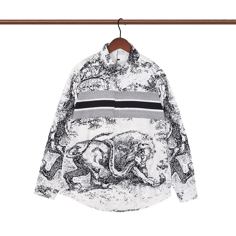 Mens Shirts Fashion Blouses Breasted T Shirt Fashion Tees Casual Top Women T-Shirts Oversize M-2XL