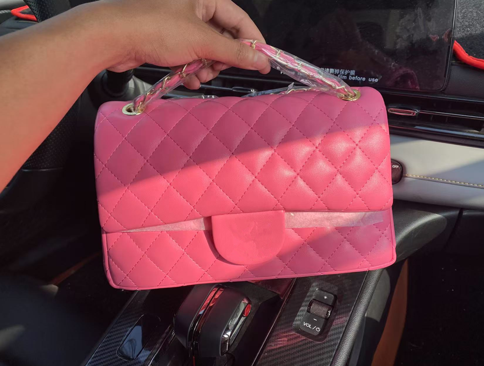 Top bags sacoche luxuries designer women bag custom brand handbag Women&#039;s leather gold chain crossbody black white pink cattle shoulder cc bag