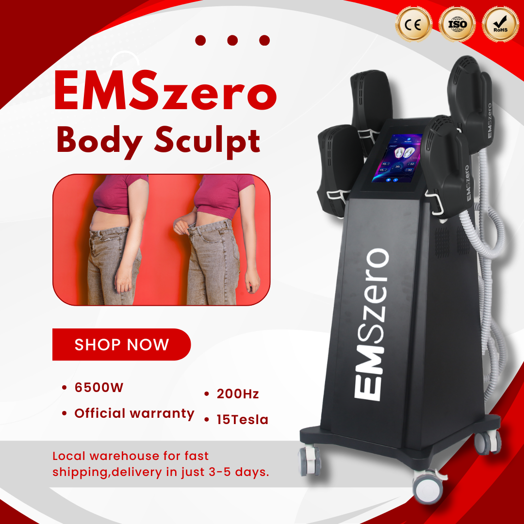 EMSzero RF Electrical Muscle Stimulation Machine 6500W Body Shaping Equipment for Fat Reduction and Muscle Firming Use