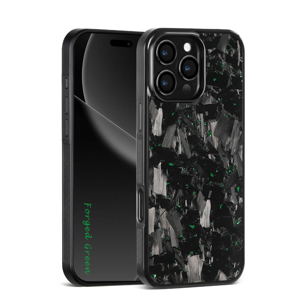 New Large Grain Carbon Fiber Mobile Phone Case Is Suitable for Apple Iphone16-1514-13-12-11 Pro Max Gold, Silver, Green