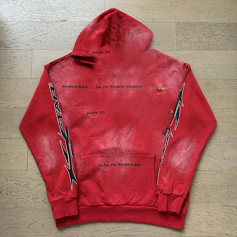 Men&#039;s Designer hoodies Hely Staraly Hellshirt Streetwears Tracksuits for Man Woman Grunge Y2k Clothes 100% Cotton Oversized for men&#039;s clot