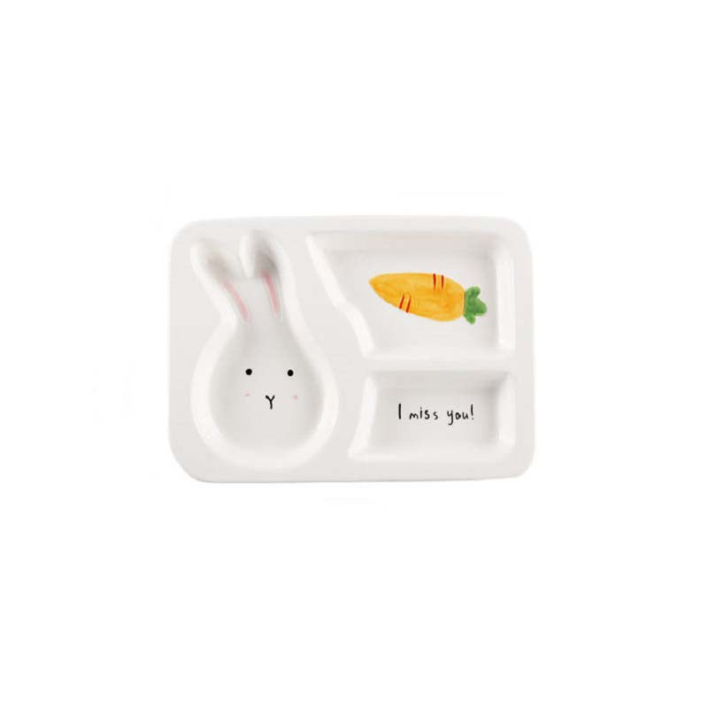 Household kitchen supplies plates, children&#039;s ceramic divider , adult tableware
