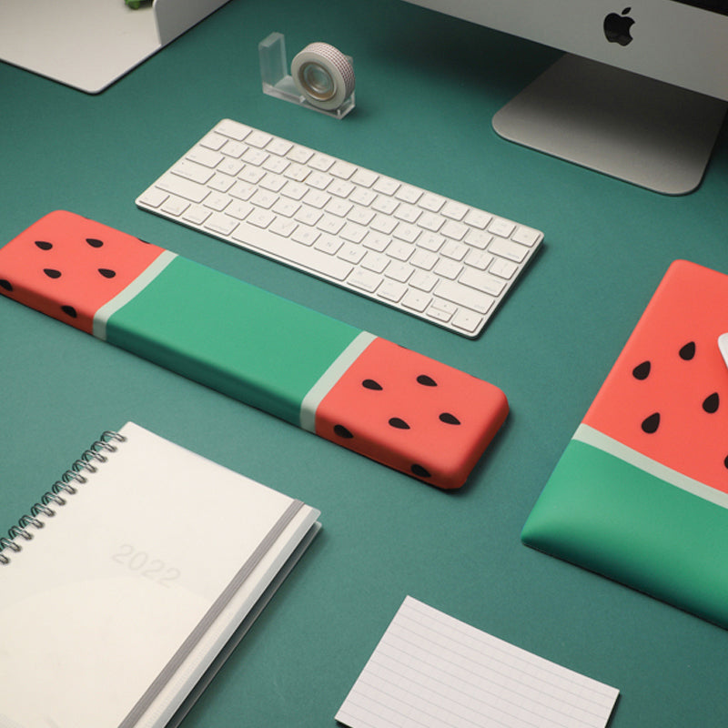 Keyboard Wrist Rest Support Mousepad Watermelon Desk Mat Mouse Pad Carpet Office Table Surface Memory Foam Ergonomic Accessories
