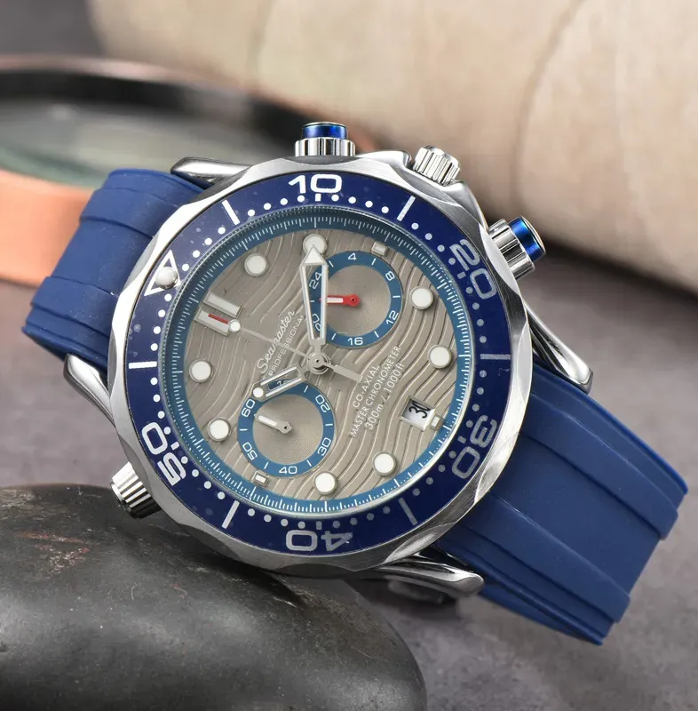 Luxury Watch Wrist For New Mens Watches Dial Work Quartz Top Clock Men Fashion Stainless Steel Strap Watch Master Designer Watch