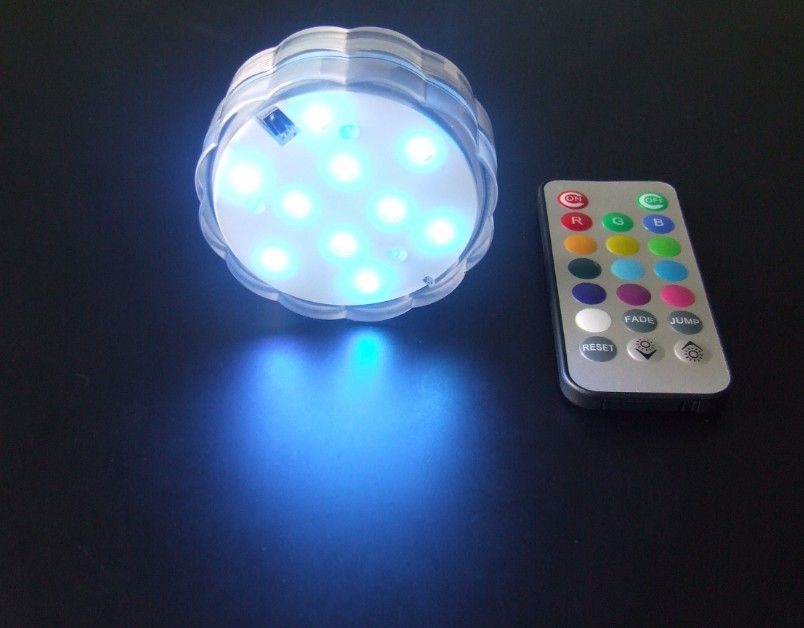 SXI Submersible LED Lights 3AAA battery operated flower shaped for vase or other glass remote control colour changing lighting base