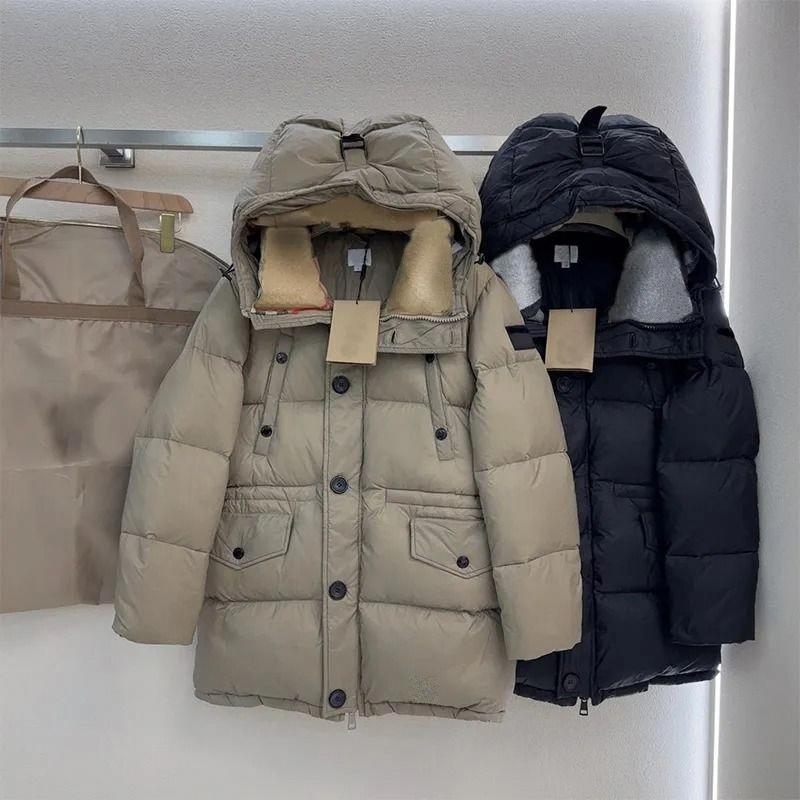 Puffer Coat Woman Down Jackets Winter Fashion Designer Parkas Coats Womens Classic Stripped Hooded Puff Jacket Outerwear S-L