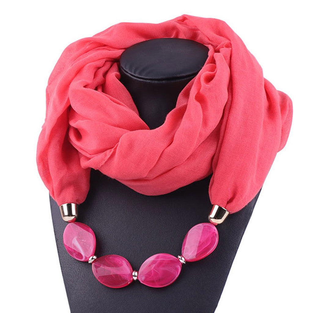 Women Cotton Linen Necklace Pendant Scarf Ethnic Style Soft Necklace Scarf Neck Scarves Neck Scarf On The Neck Accessories