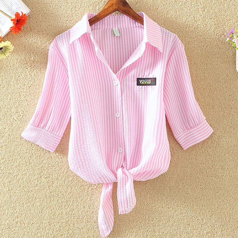 Blackday women shirts blouses Striped blouse blusas mujer Korean ladies tops blusas y Plus Size Clothing 4xl Chemise Femme camisa mujer