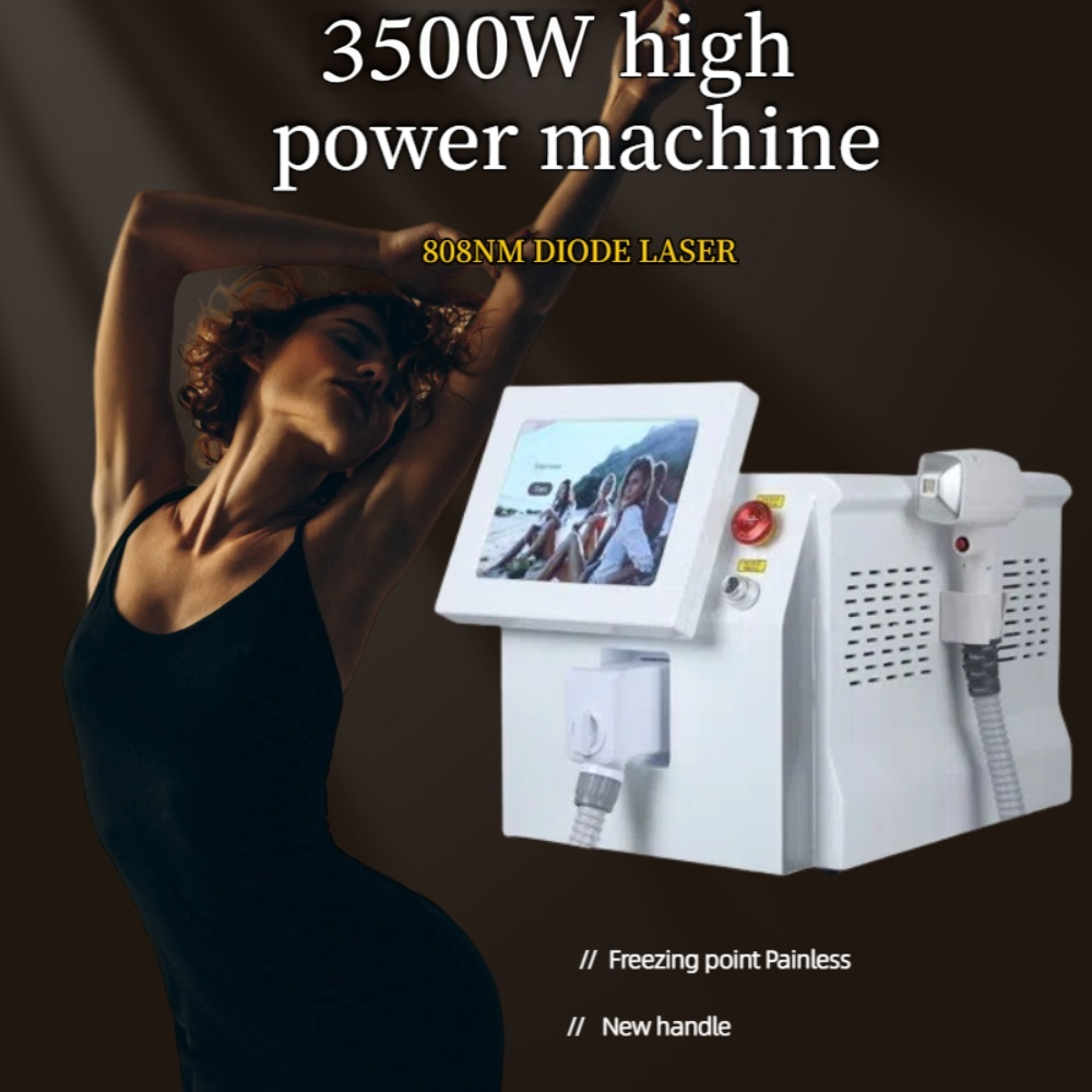 Diode Laser Hair Removal Machine 3 Wavelength 755 808 1064nm Ice Cooling for Face Body Permanent Painless Women Men