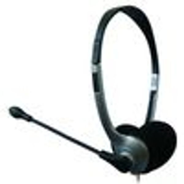 Computer Headphone Microphone Headset for PC Skype MSN (over-the-head design)