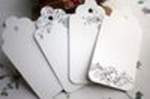 Flower pattern Bookmark label Hang tag Coffee kraft paper gift card tag Message card XB1