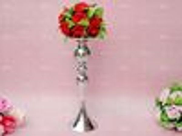 Decorative mental flower vase wedding table centerpieces