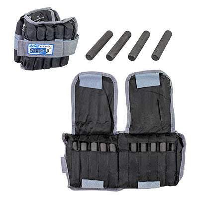 Cando Adjustable Ankle Weight, 20 lb, Black, Each