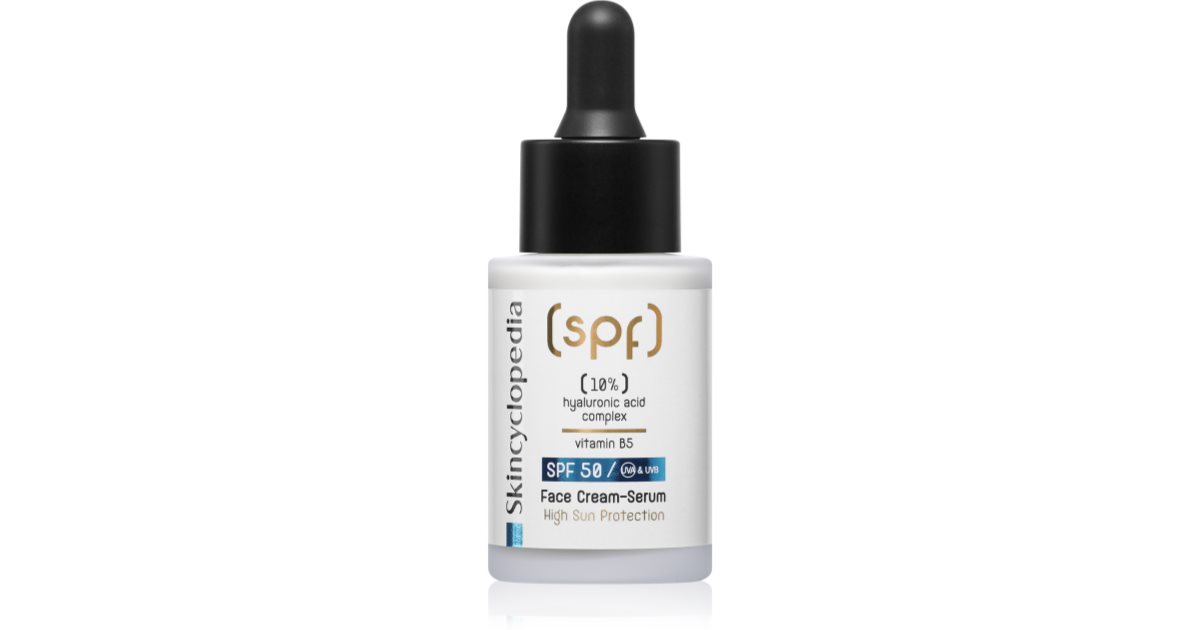 Skincyclopedia 10 % hyaluronsyrakomplex + vitamin B5 krämserum SPF 50 30 ml