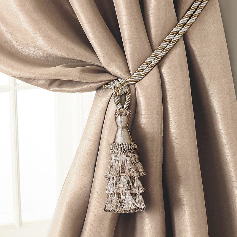 Elrene Home Fashions Charlotte Tassel Curtain Tieback