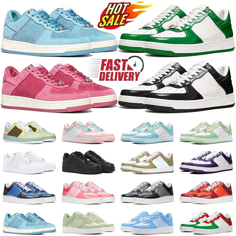 designer shoes men women sneakers mens trainers suede leather black white blue green red orange grey Patent Leather Skateboarding trainers