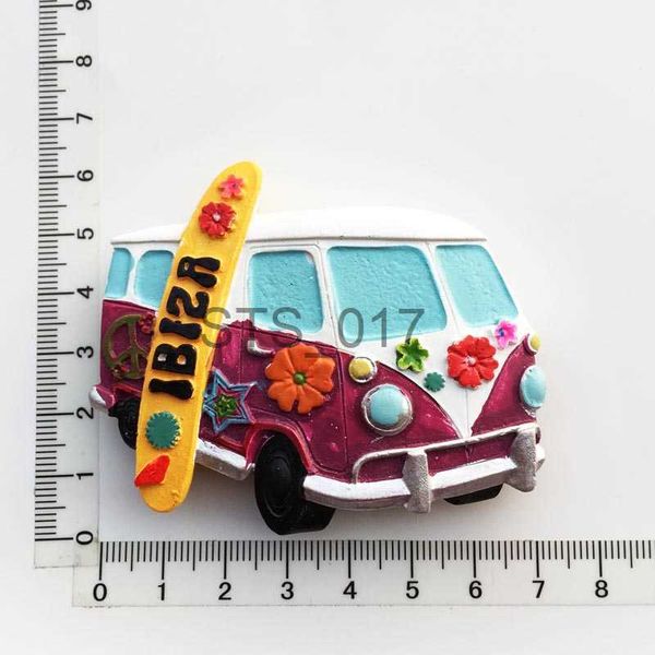Fridge Magnets Spain Ibiza creative tourism souvenir surfboard float magnet refrigerator stickers x0731