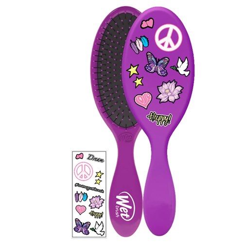 Original Detangler Brush With Decals - #Peace