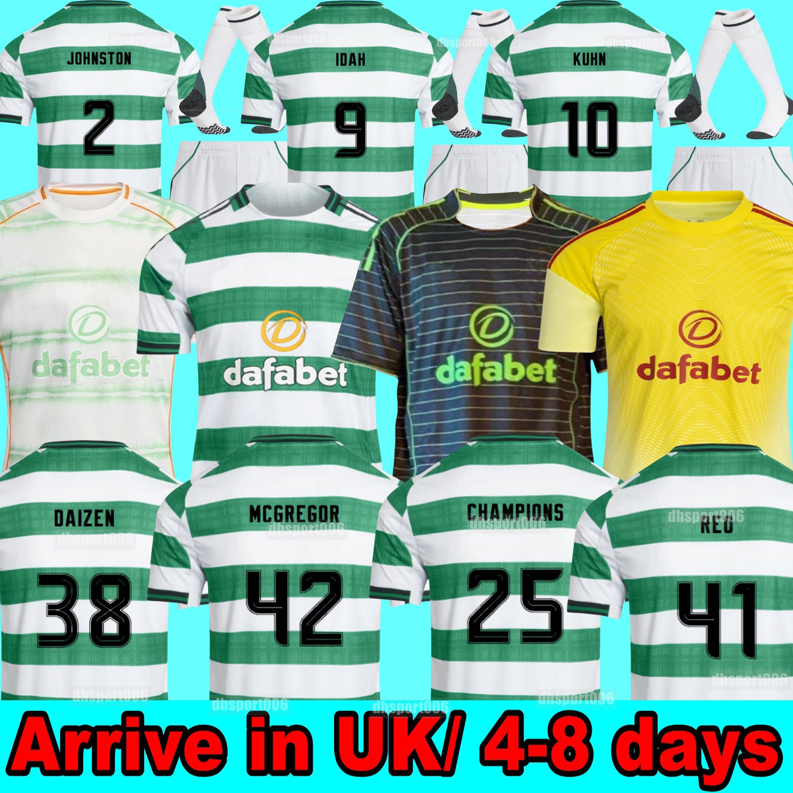 Celts 25 26 KYOGO Football Shirt Fc 2025 Home Away Third Soccer Jerseys CeLtICSS DAIZEN REO McGREGOR 135 Years Hoops Anniversary Irish Origins Speci