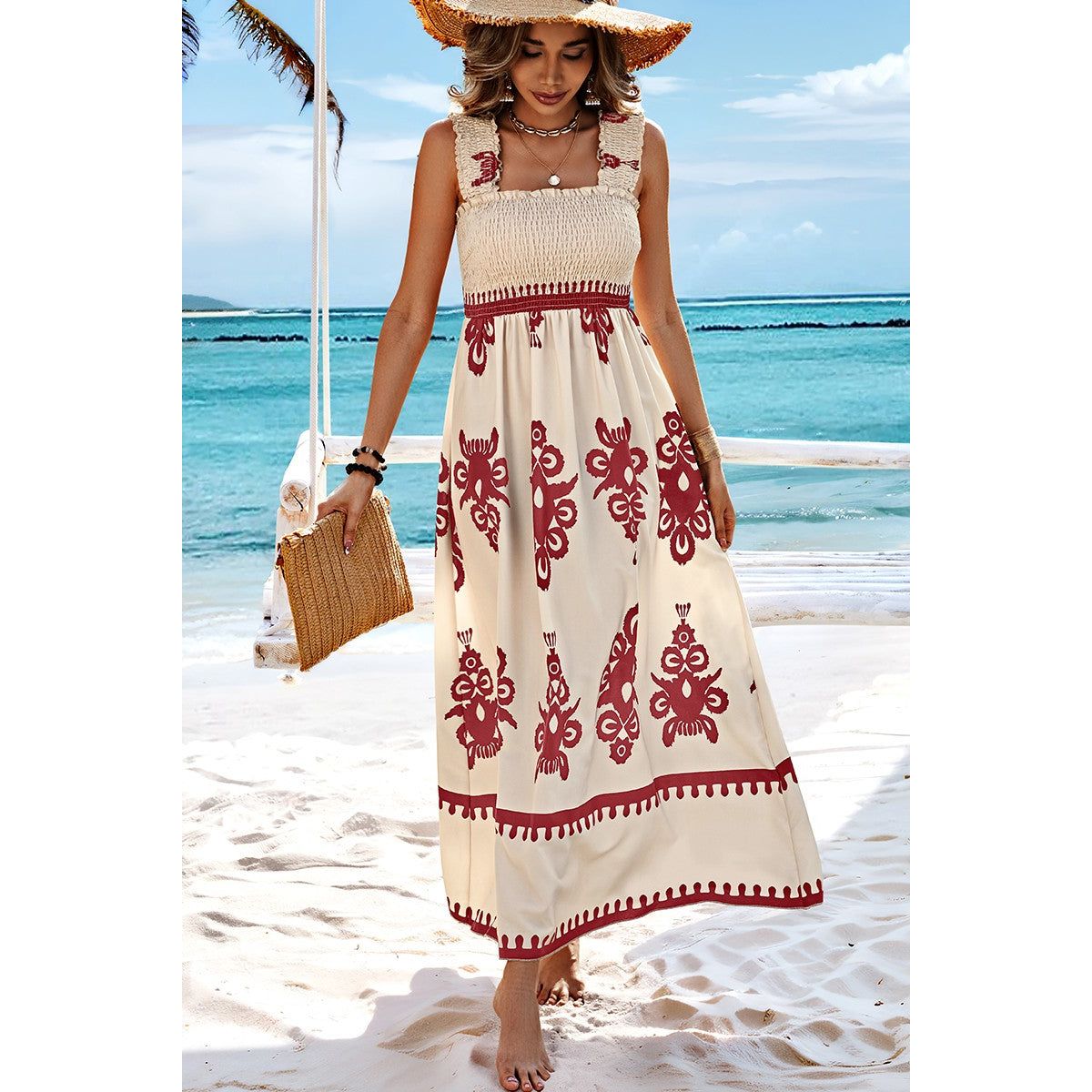 Women's Regal Square Neck Maxi Dress - Wine - Small (2-4)