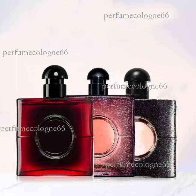 perfume cologne designer 5A Women Perfume Cologne 90ml Incense Perfumes eau de parfum over red glitter floral shock Women&#039;s Black Opium Parfume
