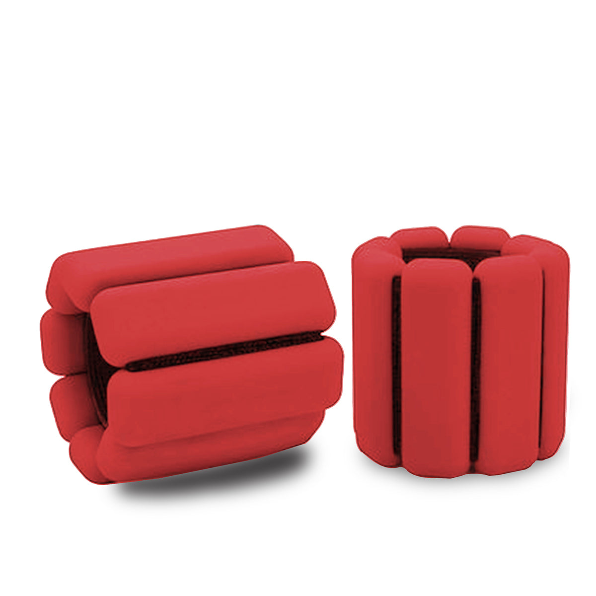 Zummy 3lb Adjustable Weights for  Wrist or Ankle  (Set of 2) - Red