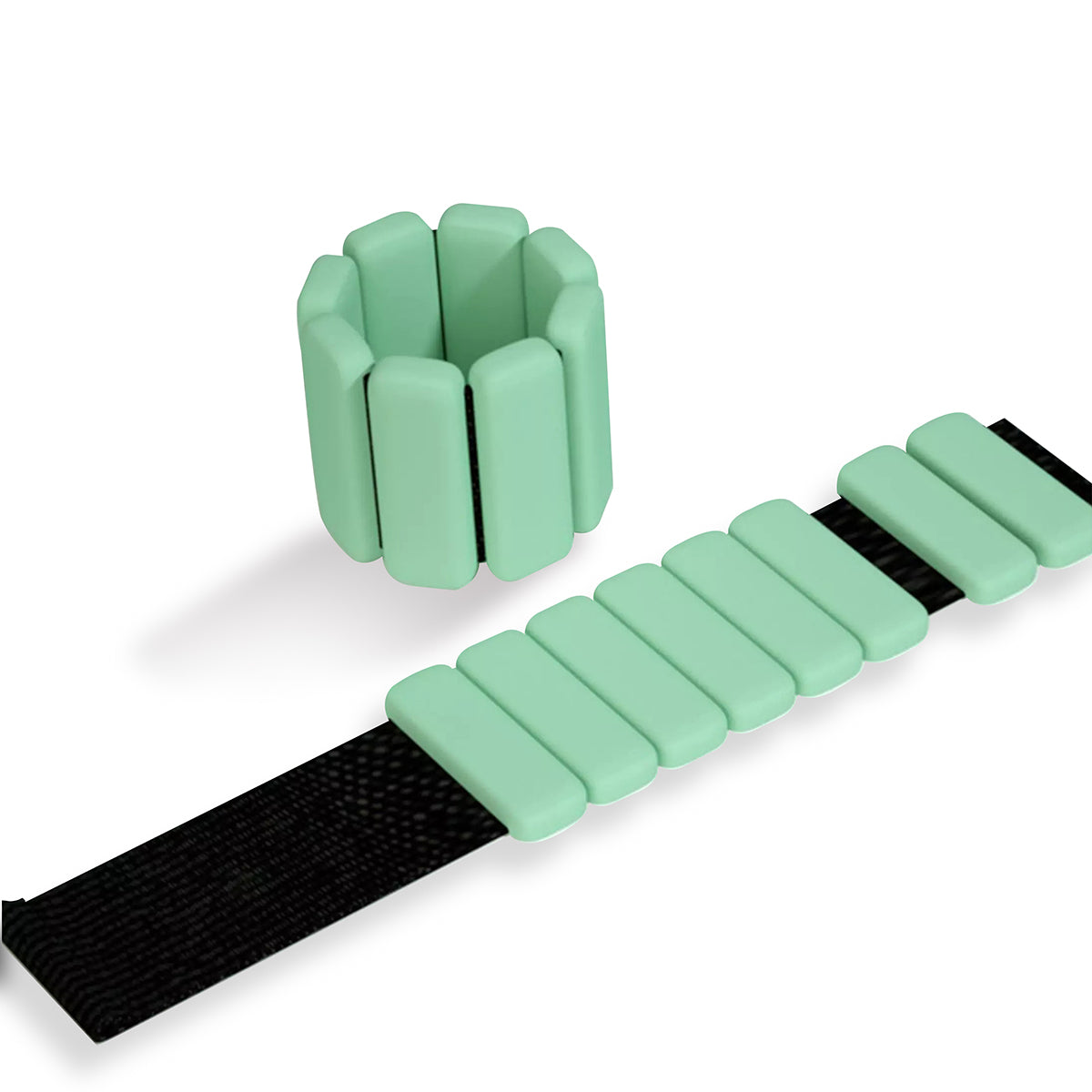 Zummy 3lb Adjustable Weights for  Wrist or Ankle  (Set of 2) - Green