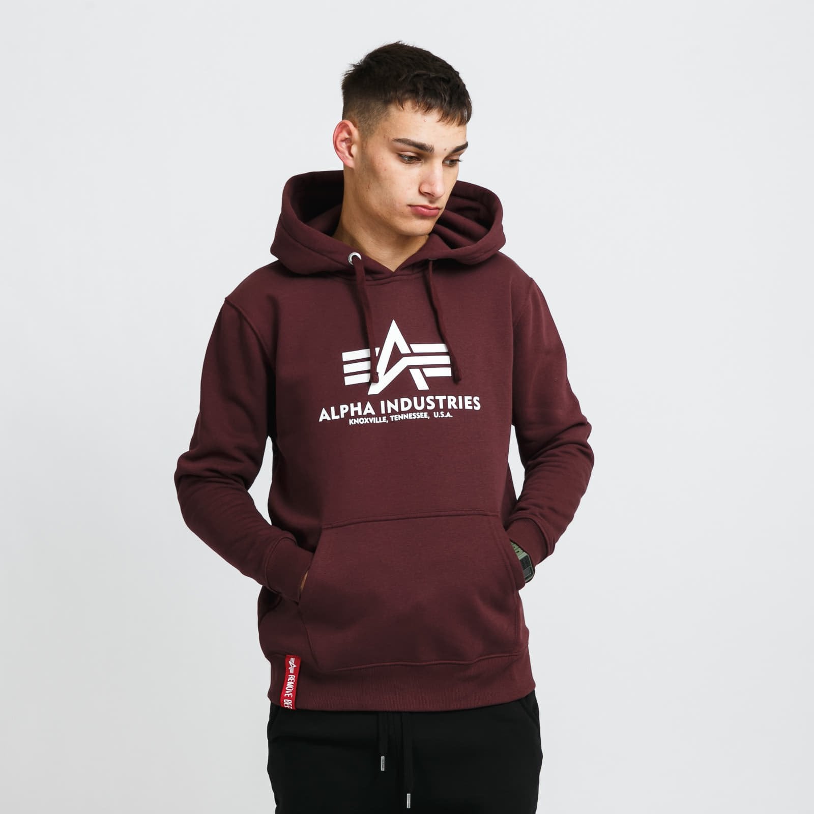 Sweatshirt Alpha Industries Basic Hoody Dark Wine M