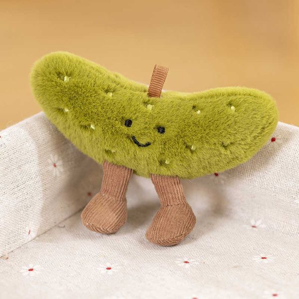 Stuffed Plush Animals 10cm Kawaii Potato Plush Toys Cute Sour Cucumber Dolls Plushie Stuffed Vegetable Toys Kids Baby Birthday Gifts Valenti
