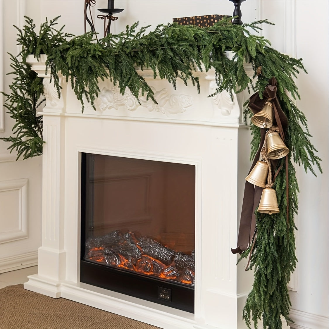 TEMU Araucaria Rattan - Spray Paint Gradient 9ft, Suitable For Christmas Decoration, Party, Tabletop, Indoor, Outdoor Decoration