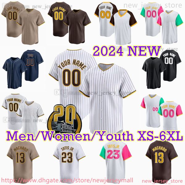 Custom XS-6XL 2024 City Connect Baseball Jersey 23 Fernando Tatis Jr. Xander Bogaerts Manny Machado H.S. Kim Jake Cronenworth Yu Darvish Ton
